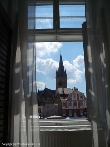 View from room at Old Town Hostel