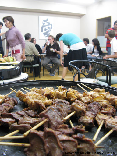 Yakitori party at GenkiJACS