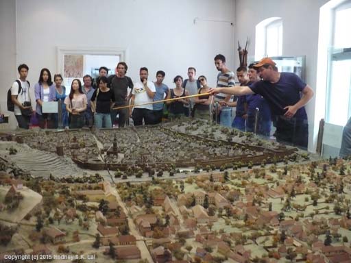 City diorama - Muzeul Fortificaţiilor din Ţara Bârsei - Bastionul Ţesătorilor