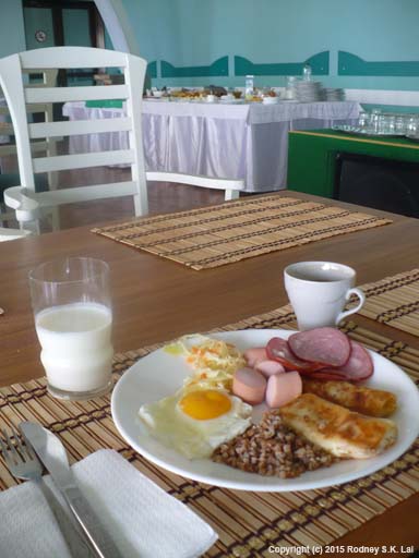 Breakfast at Cosmos Hotel