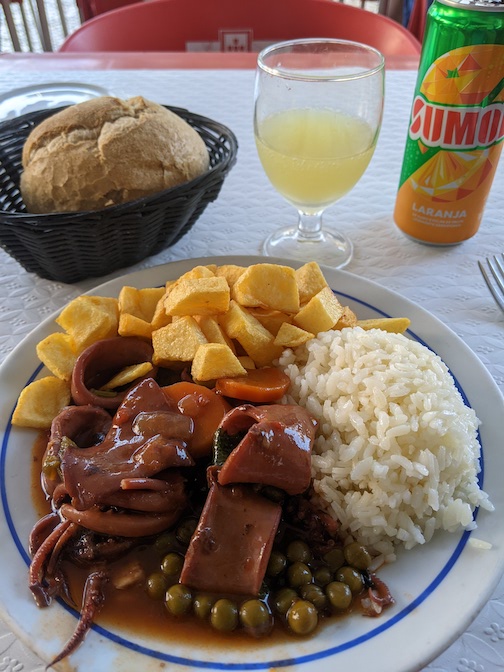 Lulas fritas à Portuguesa