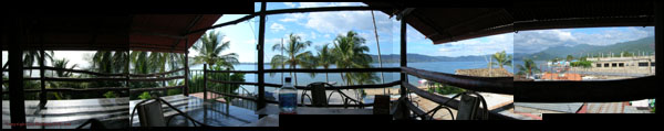 View from rooftop terrace of Posada Cafe del Mar Panarama