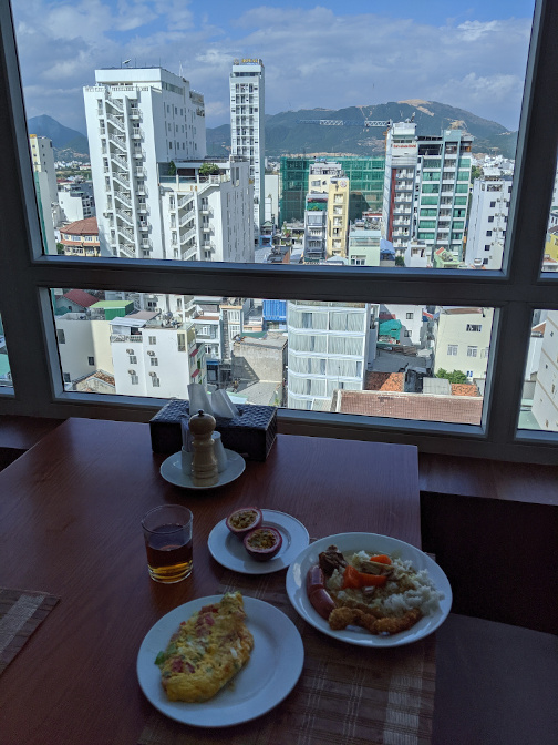 breakfast at bidv hotel